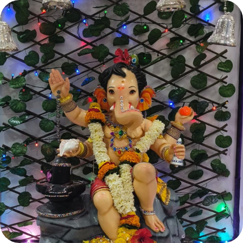 Ganpati with decoration