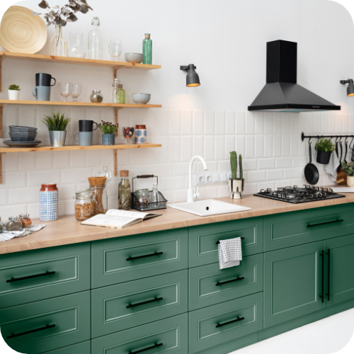 Kitchen with utensils