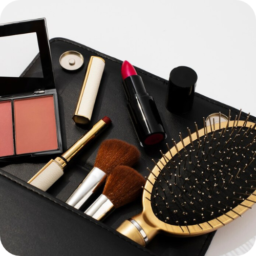 Makeup brushes and makeup Products