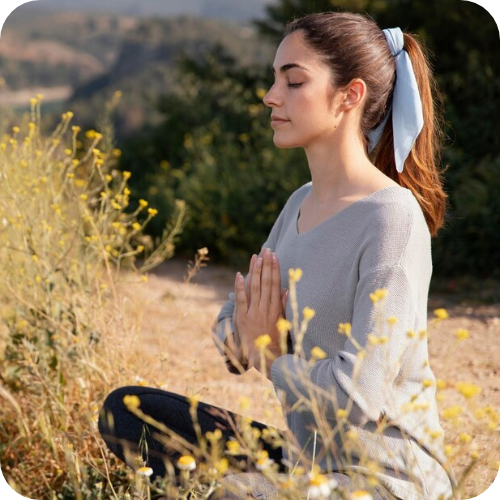 Woman doing meditation
