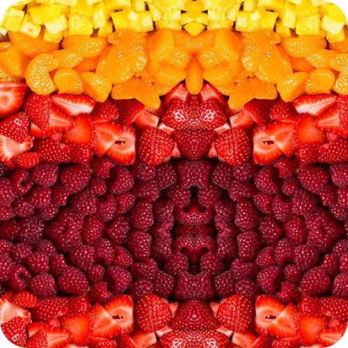 Tricolor Fruit Salad