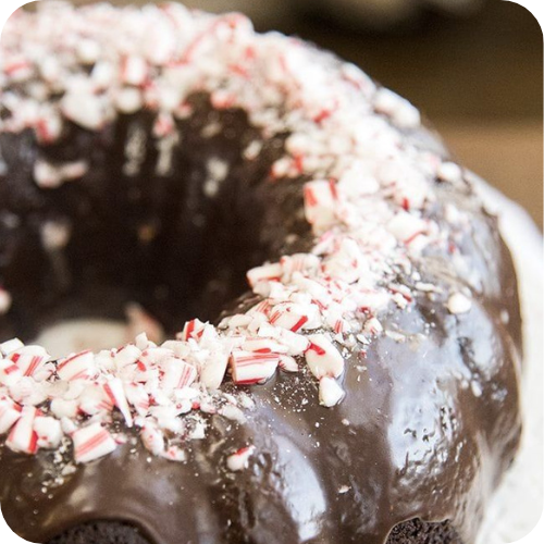 Peppermint Chocolate Avalanche Cake