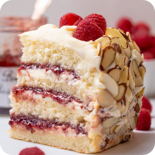 Berry Almond Joy Cake